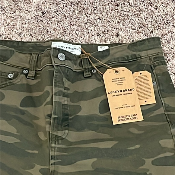 Lucky Brand Bridgette Crop 10/30 Camouflage Jeans - Picture 2 of 7